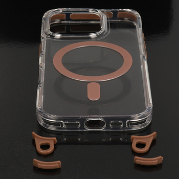 Tel Protect Strap Clear Case do Iphone 17 złoty