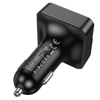 Borofone Transmiter FM BC60 Hero MP3, Bluetooth - 2xUSB + Typ C - PD 20W czarny