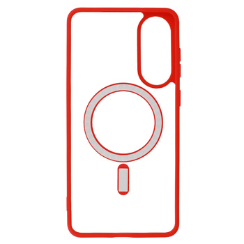 Acrylic Color Magsafe Case do Samsung Galaxy S25 Edge czerwony