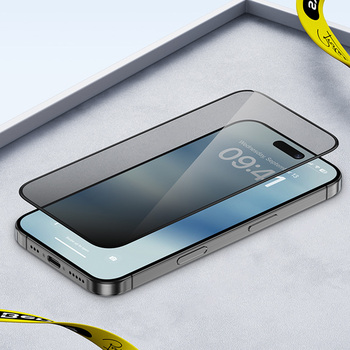 Benks Tempered glass Ultra Shield Privacy for Iphone 14 Pro Max/15 Plus/16 Plus black