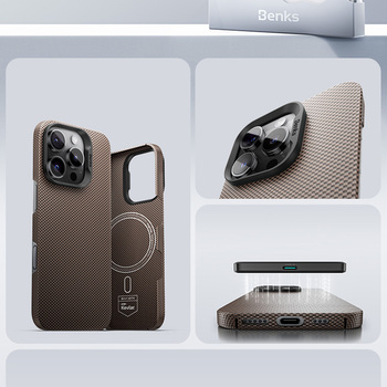 Benks Magnetic Armor Tint Kevlar 1000D (0064) for Iphone 16 Plus blue