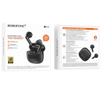 Borofone Słuchawki Bluetooth TWS BW88 Deep Rhyme czarne