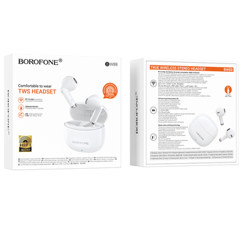 Borofone TWS Bluetooth Earphones BW88 Deep Rhyme white