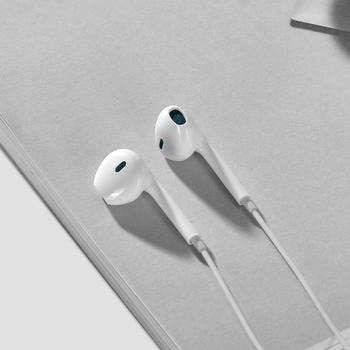 Borofone Earphones BM100 Fuente with microphone white