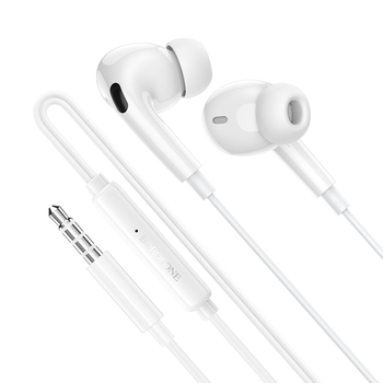 Borofone Słuchawki BM100 Pro Fuente z mikrofonem białe