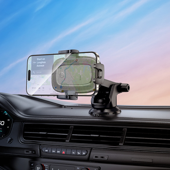 Borofone Car holder BH223 Follower with induction charging to windshield black