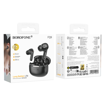 Borofone TWS Bluetooth Earphones FQ9 Peaceful black