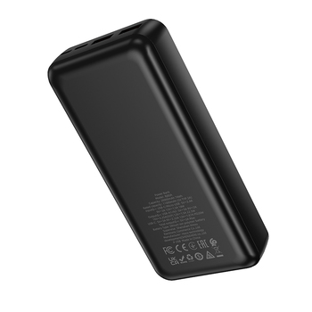 Borofone Power Bank 20000mAh BJ80A Clever - 2xUSB + Type C - QC 3.0 22,5W + PD 20W black