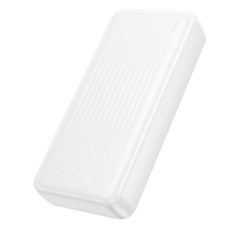 Borofone Power Bank 20000mAh BJ80A Clever - 2xUSB + Typ C - QC 3.0 22,5W + PD 20W biały