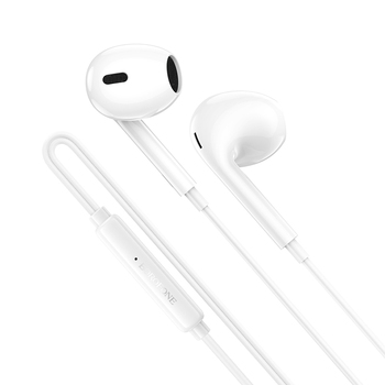 Borofone Słuchawki BM100 Max Fuente z mikrofonem Typ C (DAC) białe
