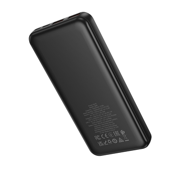 Borofone Power Bank 10000mAh BJ80 Clever - 2xUSB + Typ C - QC 3.0 22,5W PD 20W czarny