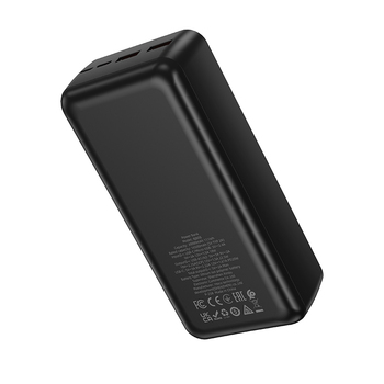 Borofone Power Bank 30000mAh BJ80B Clever - 2xUSB + Typ C - QC 3.0 22,5W PD 20W czarny