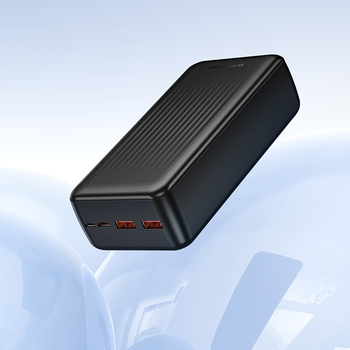 Borofone Power Bank 30000mAh BJ80B Clever - 2xUSB + Typ C - QC 3.0 22,5W PD 20W czarny