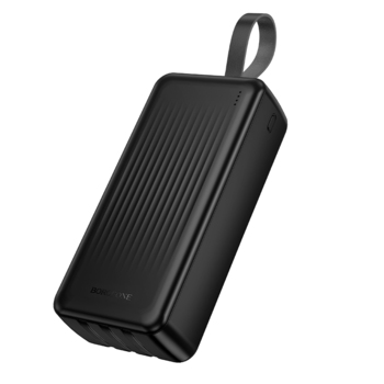 Borofone Power Bank 30000mAh BJ79B Clever - USB -  z kablami Typ C i Lightning czarny