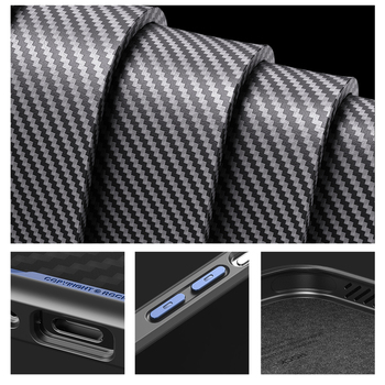 Rock Kevlar Series Aramid Fiber Case for Iphone 15 black