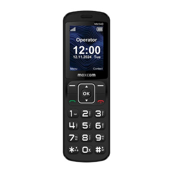 Telefon - MAXCOM MM 34D 4G CZARNY + stacja ładująca