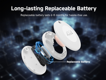 Lifemate Lokalizator GPS Bluetooth LifeTag Tracker HD-P16-3 Apple biały