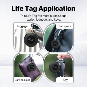 Lifemate Lokalizator GPS Bluetooth LifeTag Tracker HD-P16-3 Apple biały