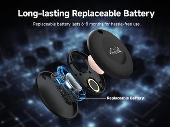 Lifemate GPS Bluetooth LifeTag Tracker HD-P16-3 Android + keyring black