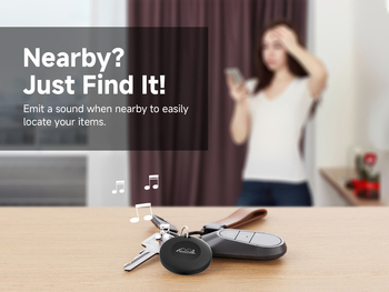 Lifemate GPS Bluetooth LifeTag Tracker HD-P16-3 Android + keyring black