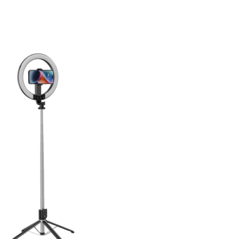 Blavec Lampa pierścieniowa Selfie Aura LED Ring P-55 25cm tripod + pilot + 2,3 metra (RLP55-TRB23) czarny