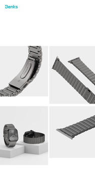 Benks Adjustable Titanium Watch Band for Apple Watch 42/44/45/49