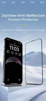Benks Tempered glass JoyView Anti-reflection Glass for Iphone 15 Pro Max black
