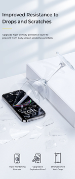 Benks Tempered glass JoyView Anti-reflection Glass for Iphone 15 Pro Max black