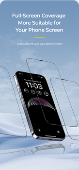 Benks Tempered glass JoyView Anti-reflection Glass for Iphone 15 Pro Max black