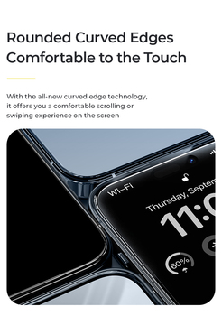 Benks Tempered glass JoyView Anti-reflection Glass for Iphone 15 Pro Max black