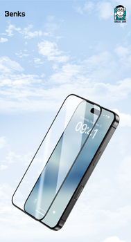Benks Tempered glass Ultra Shield HD (AN65) for Iphone 16 Pro black