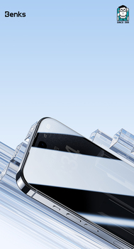 Benks Tempered glass Ultra Shield HD (AN65) for Iphone 16 Pro black