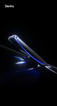 Benks Hartowane szkło Glass Warrior Sapphire Coating (LS65) do Iphone 16 Pro Max czarne (Thin Edge)
