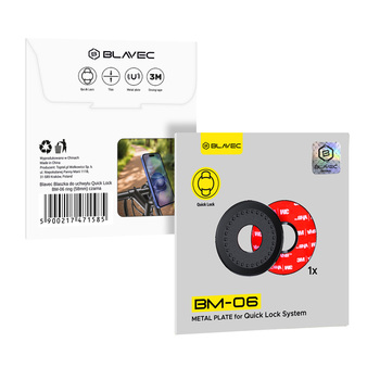 Blavec Blaszka do uchwytu Quick Lock BM-06 ring (58mm) czarna