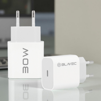 Blavec Ładowarka sieciowa BC-1 - Typ C - PD 30W (TCBC1-CW30) biała