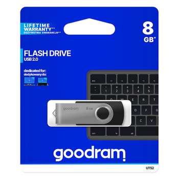 Pendrive GOODRAM UTS2 -   8GB USB 2.0 Czarny