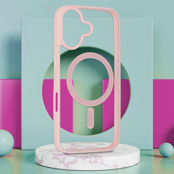 Acrylic Color Magsafe Case for Iphone 17 light pink