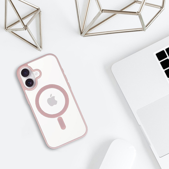 Acrylic Color Magsafe Case for Iphone 17 light pink