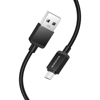 Borofone Kabel BX120 Placer - USB na Micro USB - 2,4A 1 metr czarny