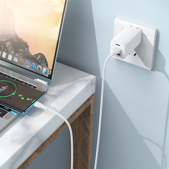 Borofone Kabel BX121 Energy - USB na Typ C - 3A 1 metr biały