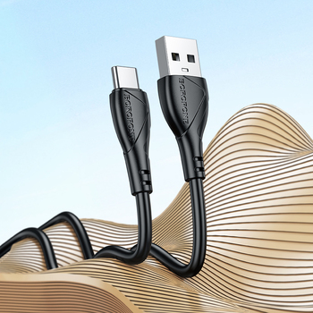 Borofone Kabel BX121 Energy - USB na Typ C - 3A 1 metr czarny
