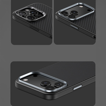 Benks Etui Magnetic Armor Pro Kevlar Metal Frame 600D (A067) do Iphone 17 czarny (Camera Control Button)