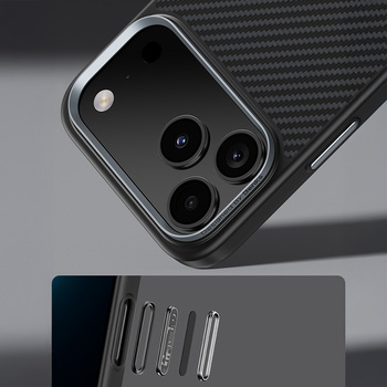 Benks Etui Magnetic Armor Pro Kevlar Metal Frame 600D (A067) do Iphone 17 czarny (Camera Control Button)