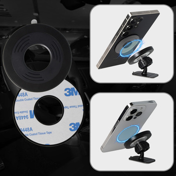 Blavec Car holder BH-16B Carbon magnetic Magsafe to dashboard (BH16BC-MDB) black