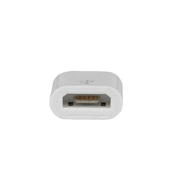 Adapter ładowarki - Micro USB na Lightning - Biały