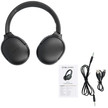 Blavec Słuchawki nauszne Bluetooth BO-12 Bass Master ANC (BO12-B) czarne