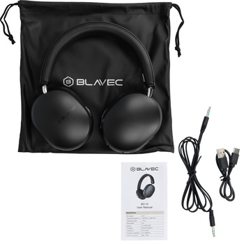 Blavec Słuchawki nauszne Bluetooth BO-13 Bass Aceonix ANC (BO13-B) czarne
