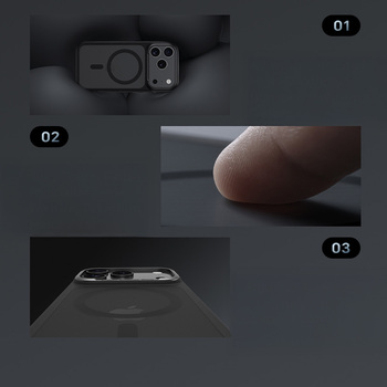 Benks Magnetic Mist Case Metal Frame (0068) for Iphone 17 Air black (Camera Control Button)