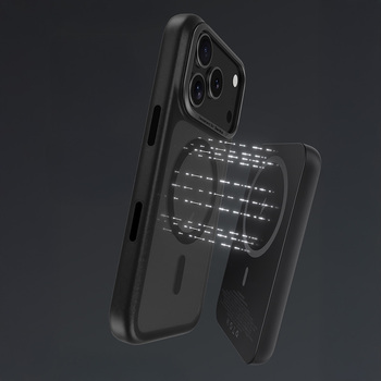 Benks Etui Magnetic Mist Metal Frame (0069) do Iphone 17 Pro czarny (Camera Control Button)