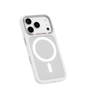 Benks Etui Magnetic Mist Metal Frame (0070) do Iphone 17 Pro Max biały (Camera Control Button)